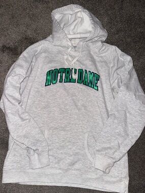 Champion Notre Dame Light Gray Hoodie